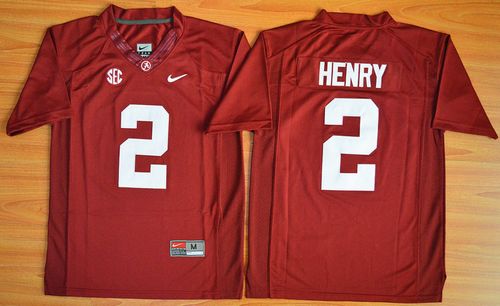Crimson Tide #2 Derrick Henry Red Stitched Youth NCAA Jersey - Click Image to Close